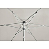 Suncomfort Marktschirm Shell-Turn (Hellgrau, Durchmesser Bespannung: 330 cm) | BAUHAUS