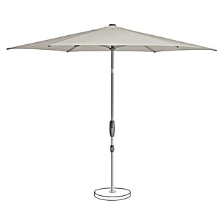 Suncomfort Marktschirm Shell-Turn (Hellgrau, Durchmesser Bespannung: 330 cm)