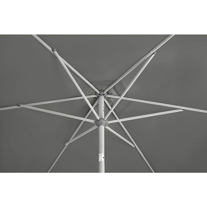 Suncomfort Marktschirm Shell-Turn (Steingrau, Durchmesser Bespannung: 330 cm) | BAUHAUS