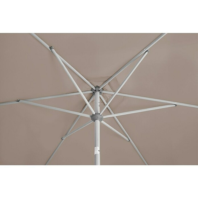 Suncomfort Marktschirm Shell-Turn (Light Taupe, Durchmesser Bespannung: 330 cm) | BAUHAUS