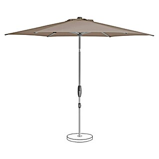 Suncomfort Marktschirm Shell-Turn (Light Taupe, Durchmesser Bespannung: 330 cm)