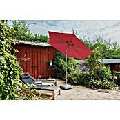 Suncomfort Marktschirm Shell-Turn (Aurora Rot, Durchmesser Bespannung: 330 cm) | BAUHAUS
