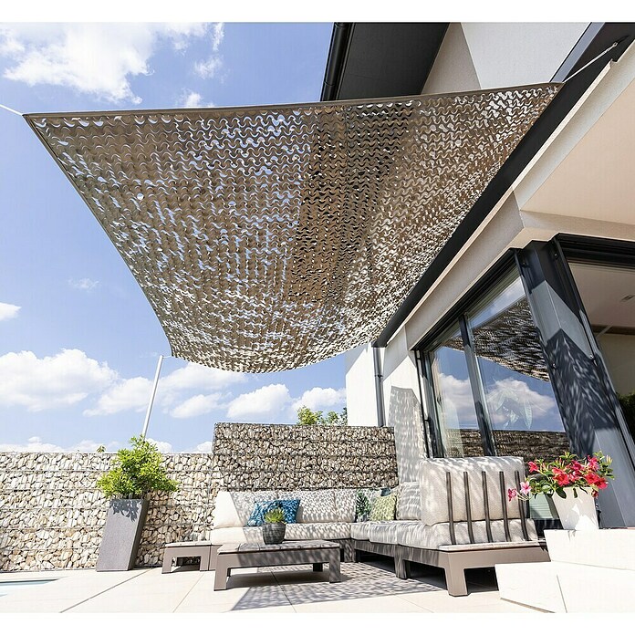 Windhager Sonnensegel Cote d'Azur (L x B: 3 x 4 m, Polyester, Taupe) | BAUHAUS