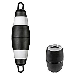 Defensa multifender Zebra (Diámetro: 16,5 cm, Ajustable: 25 cm - 62 cm, Blanco/Negro)