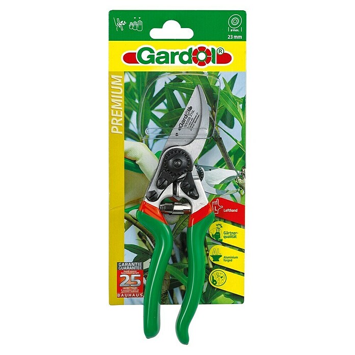 Gardol Premium Professionele Snoeischaar GDGSB 215 L (Bypass, Max. takdikte: 23 mm, Geschikt voor: Linkshandigen)