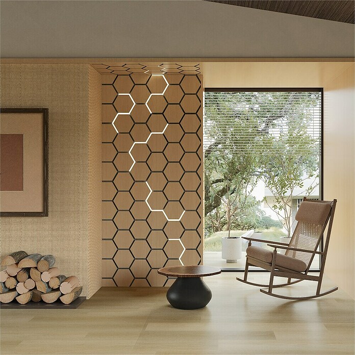 Sonido Akustikpaneel Hexagon (New Light Oak, L x B x S: 760 x 574 x 18 mm, 4 Stk.) | BAUHAUS