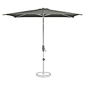 Suncomfort Marktschirm Shell-Turn (Steingrau, Bespannungsmaß (L x B): 250 x 200 cm) | BAUHAUS