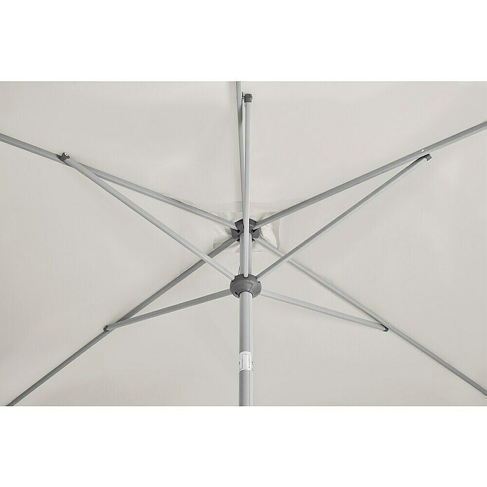 Suncomfort Marktschirm Shell-Turn (Hellgrau, Bespannungsmaß (L x B): 250 x 200 cm) | BAUHAUS
