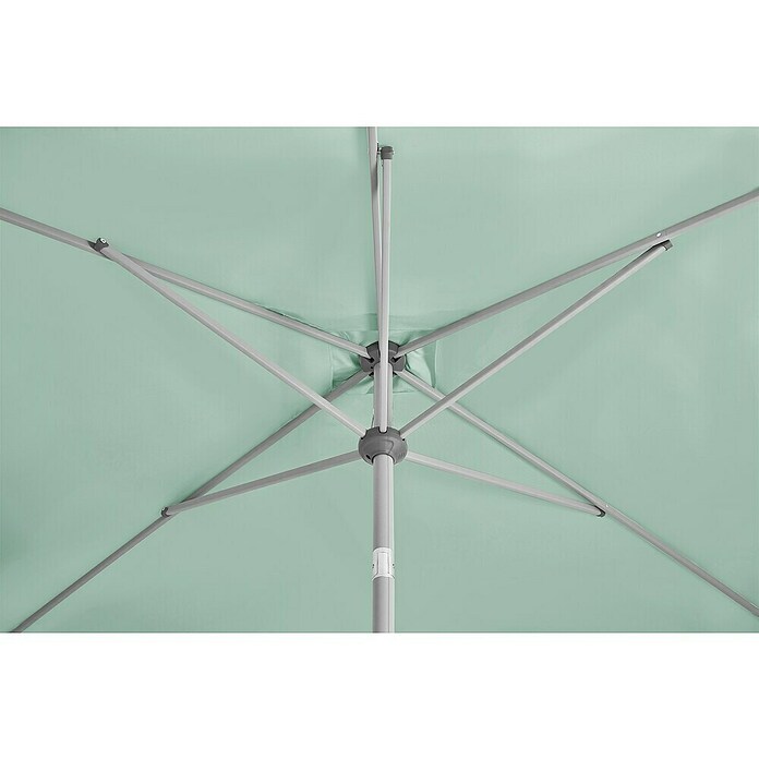 Suncomfort Marktschirm Shell-Turn (Frost Grün, Bespannungsmaß (L x B): 250 x 200 cm) | BAUHAUS