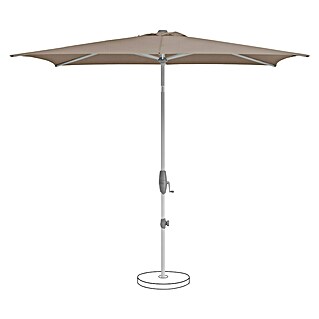 Suncomfort Marktschirm Shell-Turn (Light Taupe, Bespannungsmaß (L x B): 250 x 200 cm)