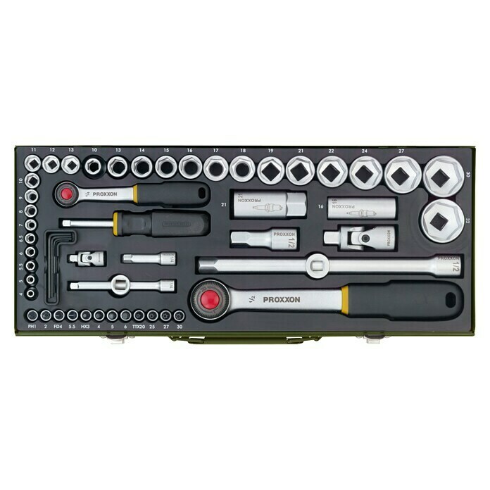 Proxxon Industrial Set llaves de vaso (null, 56 piezas)