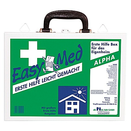 EasyMed Verbandkasten Hausapotheke Alpha (Einsatzbereich: Haushalt)