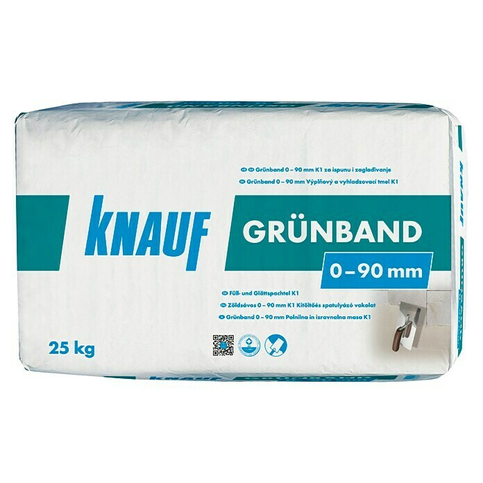 Knauf Füll- & Glättspachtel Grünband K1 (25 kg)