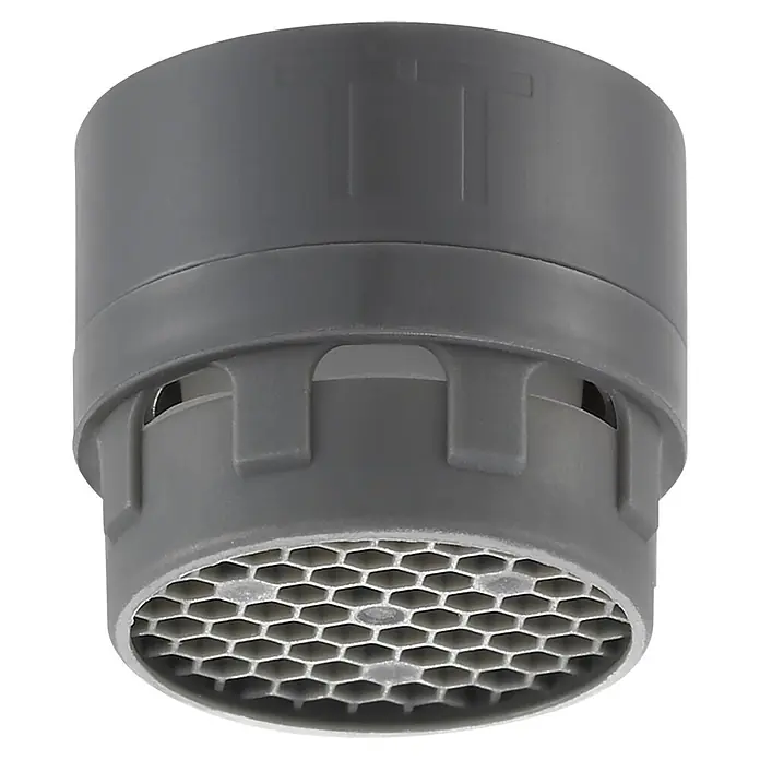 Neoperl Strahlregler-Innenteil - 7 l/min, Kunststoff - Ein grauer Wasserhahn Perlator, der für einen gleichmäßigen Wasserfluss sorgt. Perfekt für Bad und Küche, um Wasser zu sparen.