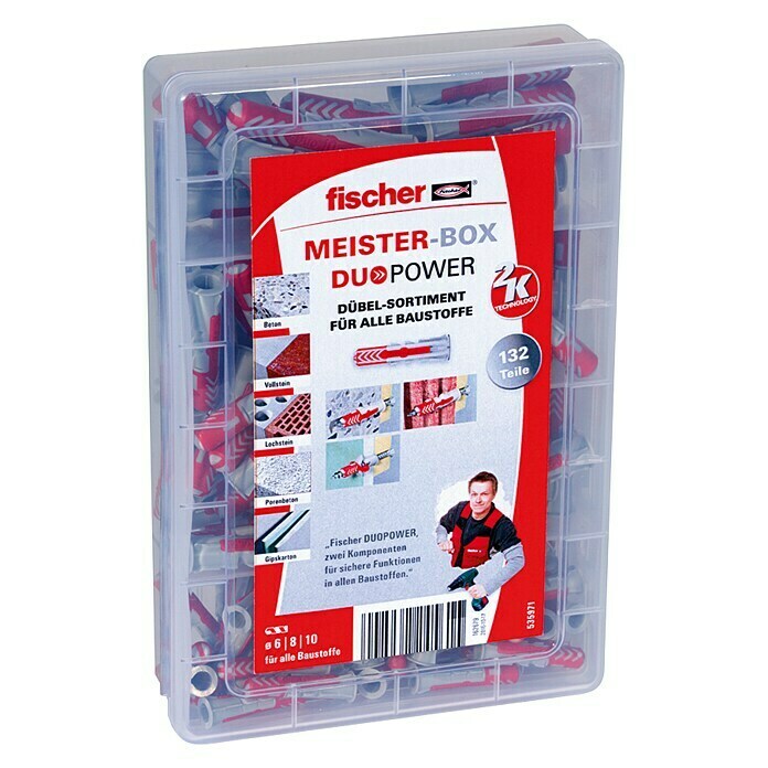 Fischer Meister-Box Dübel-Set Duopower (132-tlg.)