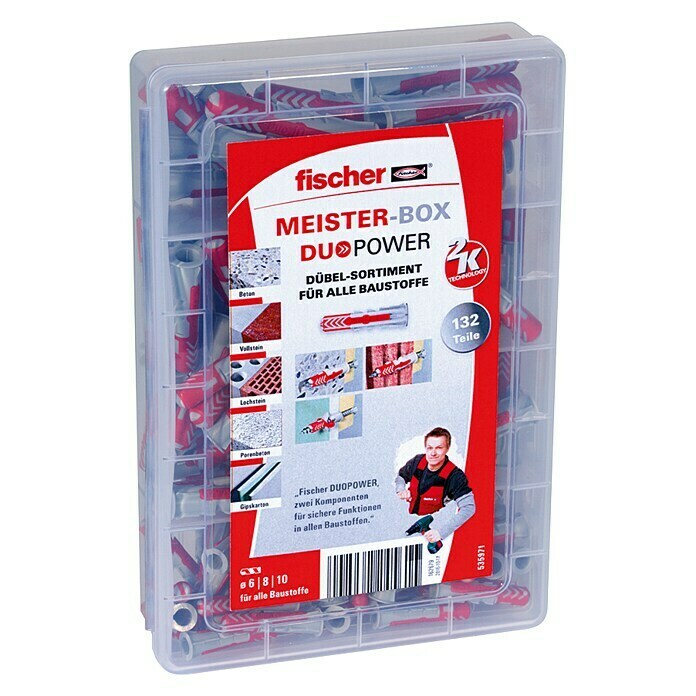 Fischer Meister-Box Dübel-Set Duopower132 -tlg. Right Side View