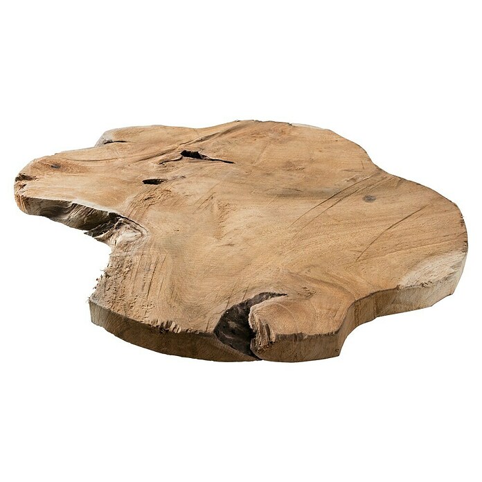 Baumscheibe (Teak, Unbehandelt, Durchmesser: 0 cm - 35 cm)