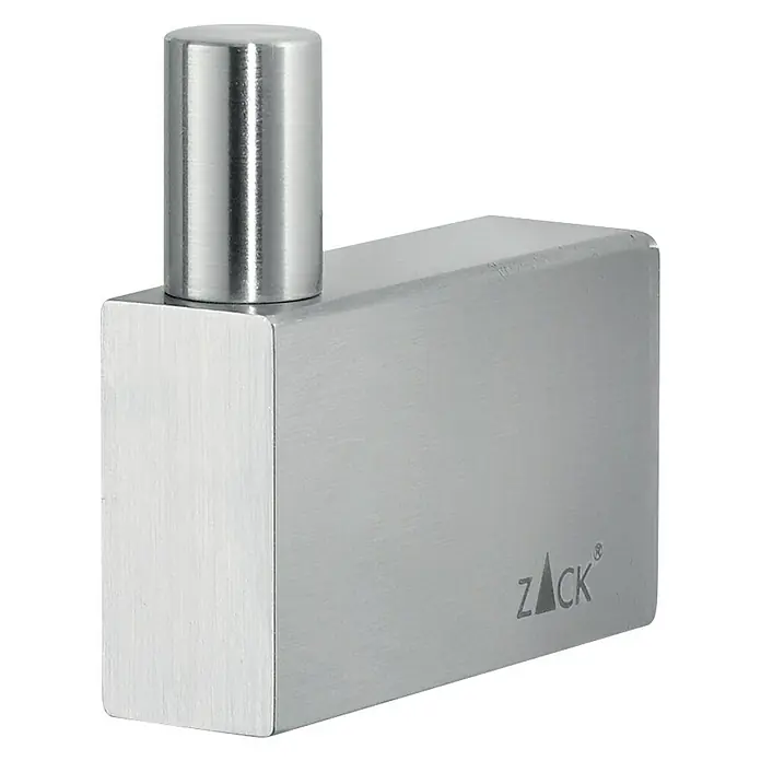 Zack Linea Handtuchhaken - Länge: 4,5 cm, Edelstahl, Matt - Ein stilvoller ZACK Wandhaken aus Edelstahl, ideal für Bad oder Küche, mit modernem, minimalistischem Design für Ordnung und Eleganz.