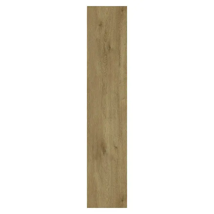 Vinylbodenmuster Sly XXL Cansignton Oak - 280 x 160 x 7 mm, Landhausdiele - Holzpaneel in einem warmen Braunton mit einer markanten Holzmaserung, ideal für die Gestaltung von Böden und Wänden.