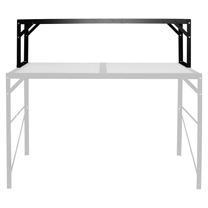 Vitavia Tischaufsatz (28 x 121 x 39 cm, Schwarz, Herausnehmbare Hohlkammerplatte)