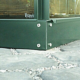 Vitavia Fundament (130 x 192,2 x 12,5 cm, Farbe: Smaragd, Passend für: Vitavia Gewächshaus Venus)