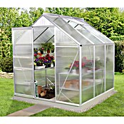 Vitavia Gewächshaus (1,95 x 1,95 x 1,97 m, Farbe: Aluminium, Polycarbonat, 6 mm)