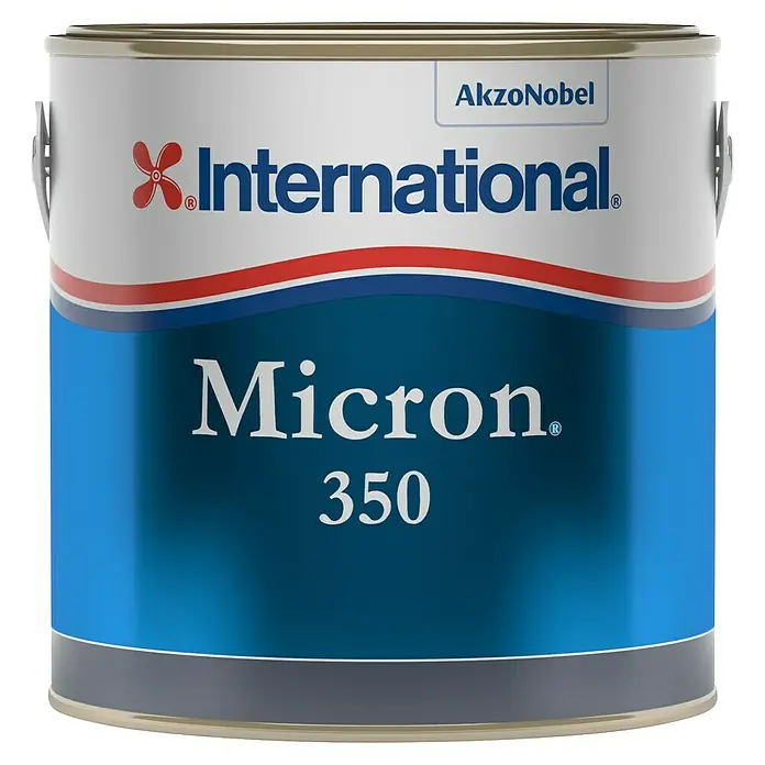 International Selbstpolierendes Antifouling Micron 350 - Weiß, 2,5 l - Dose International Micron 350 Antifouling-Bootsfarbe von AkzoNobel für langanhaltenden Schutz vor Bewuchs im Meer.