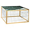 Dobar Freilaufgehege (100 x 100 x 58,5 mm, Braun/Grau, Holz)
