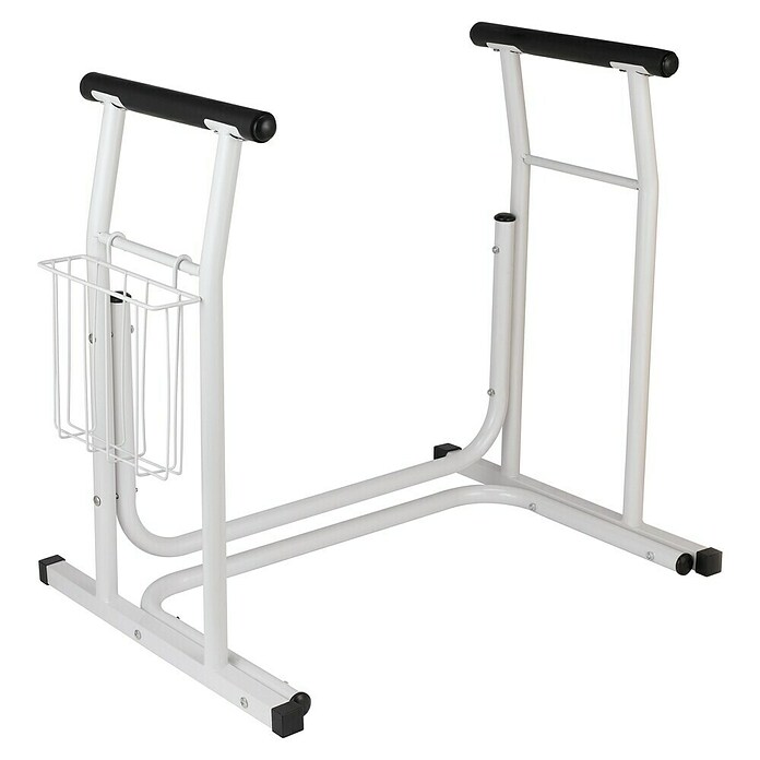 careosan Mobiele sta-op-hulp voor toilet (68 x 48 x 65,5 cm, Belastbaarheid: 120 kg, Wit)