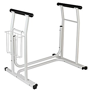 careosan Mobiele sta-op-hulp voor toilet (68 x 48 x 65,5 cm, Belastbaarheid: 120 kg, Wit)
