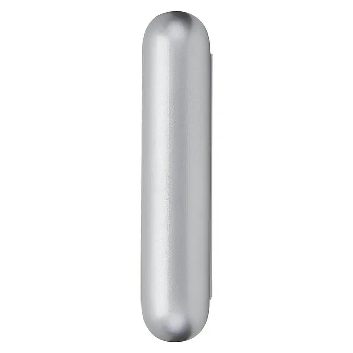Paulmann URail Adaptador de péndulo - 13,5 cm, Plástico - Objeto oblongo plateado con extremos redondeados, que recuerda una cápsula o un labial. Diseño moderno y minimalista. Acabado metálico elegante.