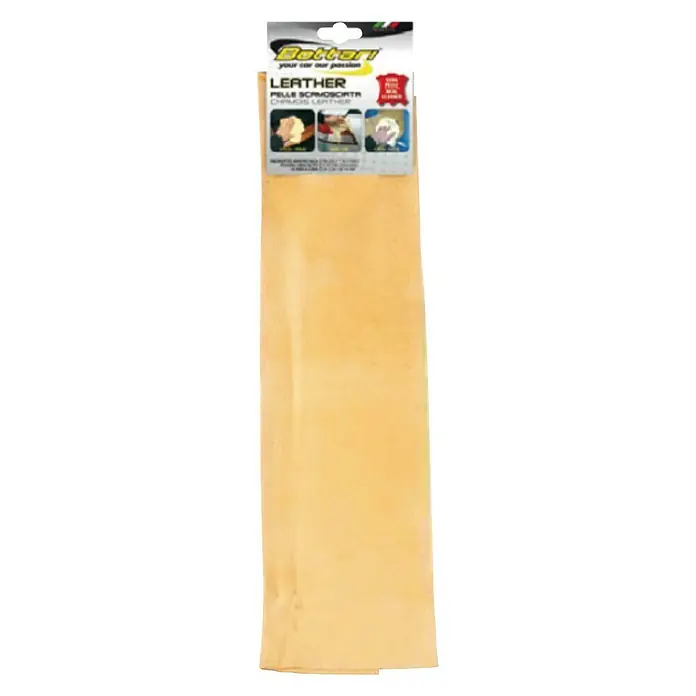 Paño de cuero para automóvil natural 100% - L x An: 37 x 50 cm, Piel - Paño de limpieza de cuero de Böttger, ideal para el cuidado de asientos de coche y otras superficies de cuero. El paño garantiza una limpieza suave.