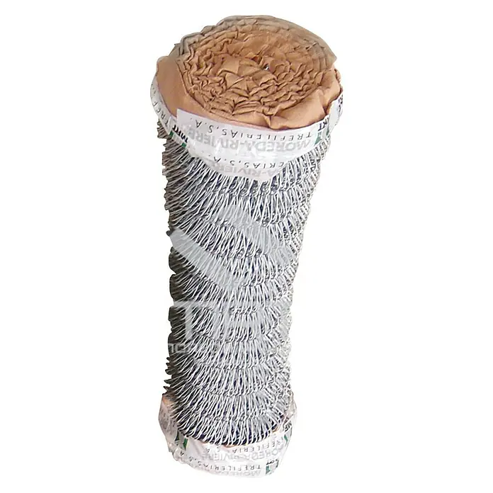 Malla metálica Simple Torsión - L x Al: 25 x 1 m, Espesor de material: 2 mm, Alambre de acero, Efecto aluminio - Un rollo de malla de alambre, envuelto en papel, listo para usar en el jardín o en la obra.