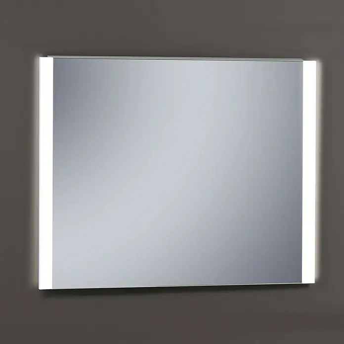 Camargue Espejo con luz Ilse - An x Al: 100 x 80 cm - Espejo iluminado rectangular para baño o vestidor, que añade un toque moderno y elegante al espacio.