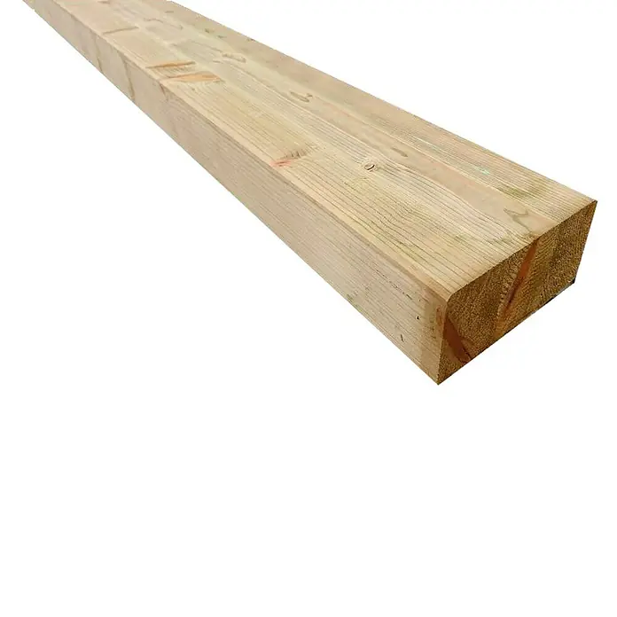 Viga de madera - L x An x Al: 400 x 12 x 6 cm, Pino - Un poste de madera sin tratar, ideal para uso en jardinería y paisajismo. Es robusto y versátil.