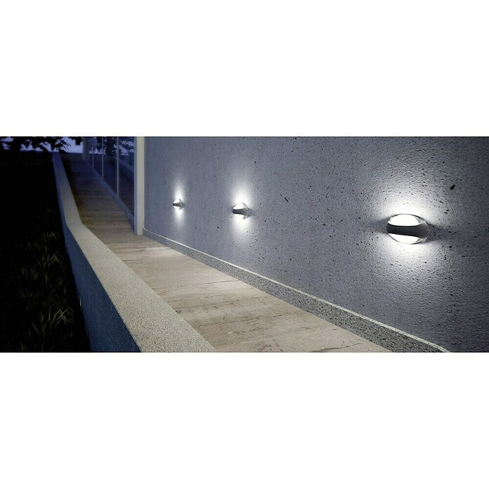 Lutec Aplique exterior LED Eyes (8,5 W, Color de luz: Blanco neutro)