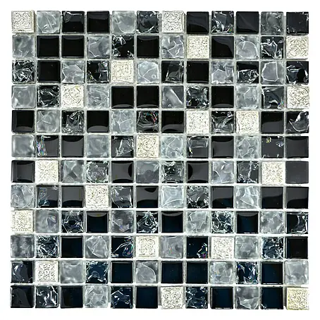 Mosaikfliese Quadrat Crystal Mix XIC 1928