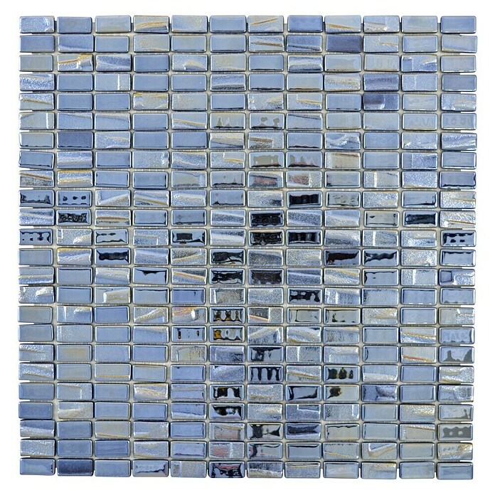 Mosaikfliese Rechteck Eco Uni JULIA 09 (31,5 x 31,7 cm, Schwarz, Glänzend)