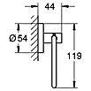 Grohe Essentials Toilettenpapierhalter (Ohne Deckel, Chrom, Glänzend)