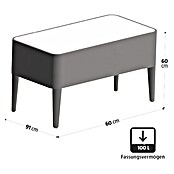 Dobar Hochbeet (50 x 91 x 60 cm, Verbundwerkstoff, Teak) | BAUHAUS