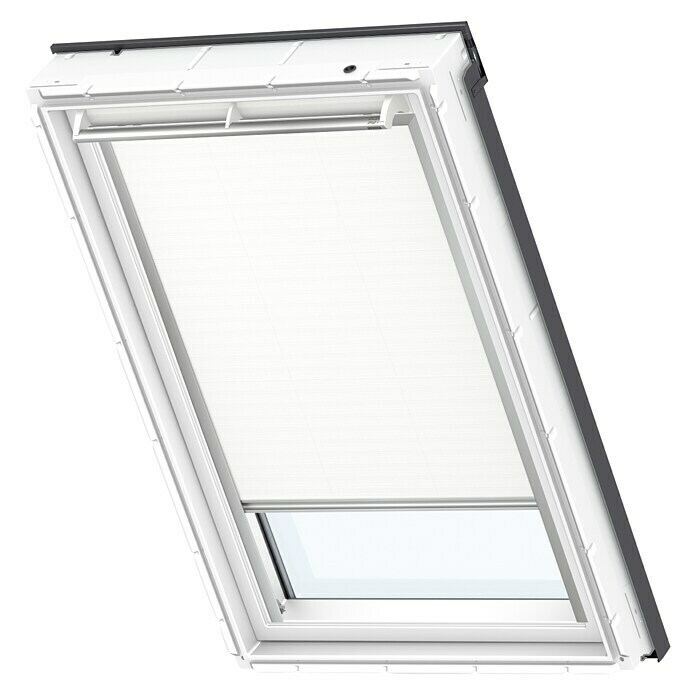 Velux Dachfensterrollo DKL Y87 1025SFarbe: Weiß - 1025S, Farbe Schiene: Aluminium, Manuell Unknown