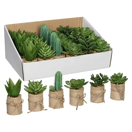 Planta artificial Suculenta en saco