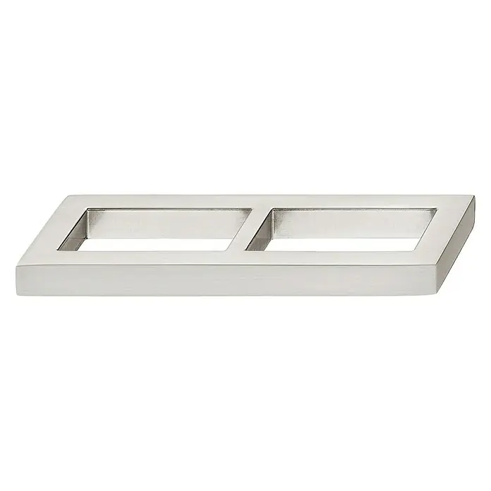 Häfele Möbelgriff - L x B x H: 104 x 24 x 24 mm, Vernickelt - Silberne Doppel-Wandplattenabdeckung, perfekt für moderne Innenräume. Stilvolles Finish für jeden Raum.