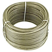 Cable metálico DY2701381 (Carga soportada: 36 kg, Ø x L: 3 mm x 20 m, Galvanizado)