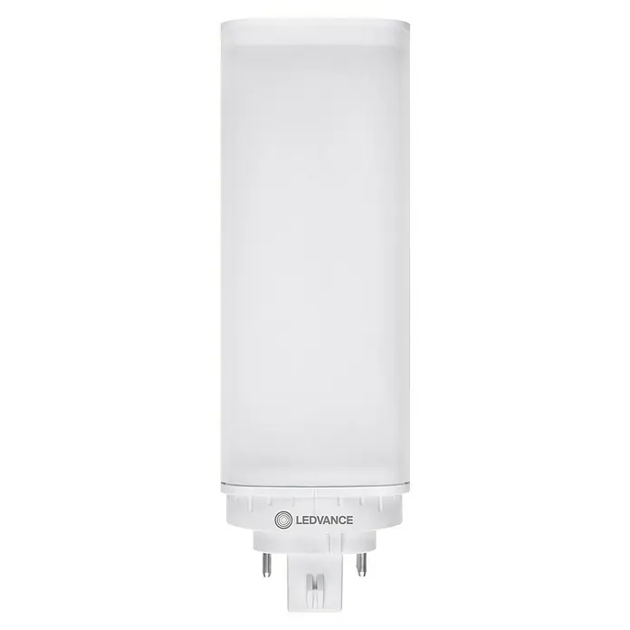 Ledvance LED-Leuchtmittel DULUX T/E26 - GX24q-3, 10 W, 1.100 lm - Nahaufnahme einer LEDVANCE LED-Lampe. Ideal für energieeffiziente Beleuchtungslösungen und moderne Lichtdesigns.