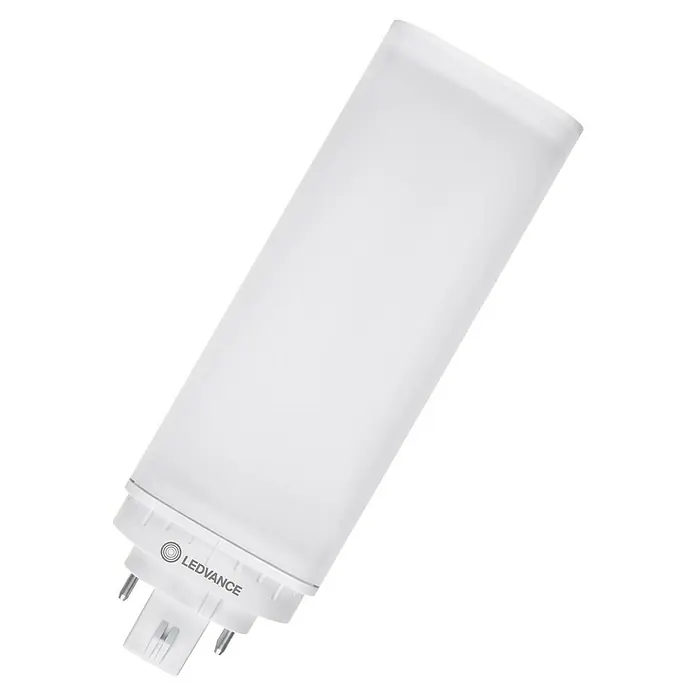 Ledvance LED-Leuchtmittel DULUX T/E26 - GX24q-3, 10 W, 1.100 lm - Nahaufnahme einer LEDVANCE LED-Lampe, die für eine energieeffiziente und langlebige Beleuchtung entwickelt wurde.