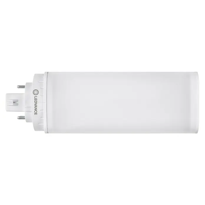 Ledvance LED-Leuchtmittel DULUX T/E26 - GX24q-3, 10 W, 1.100 lm - Nahaufnahme einer LEDVANCE LED-Lampe. Kompaktes Design mit klarem Fokus auf Energieeffizienz und langer Lebensdauer für vielseitige Anwendungen.