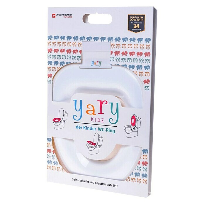 POTTY By Yary KIDZ - Réducteur De Toilette Pour Enfants Blanc - S'adapte à Tous Les Sièges + Stickers Inclus
