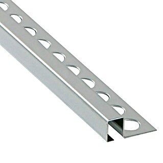 Perfil cuadrado multiusos Cepillado (Aluminio, Plateado, 12 mm, Cepillado)