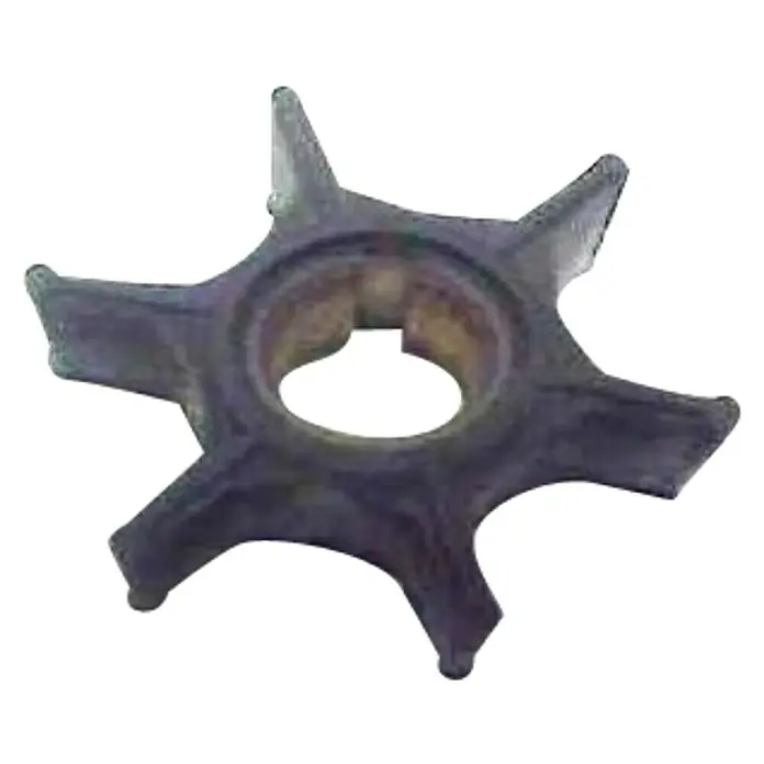 CEF Impeller 500329 - Ø x L: 39,3 x 22 mm, Wellendurchmesser: 13,2 mm - Das Bild zeigt ein Bootsmotor-Laufrad mit sechs Flügeln, das für den Antrieb von Booten unerlässlich ist.\n